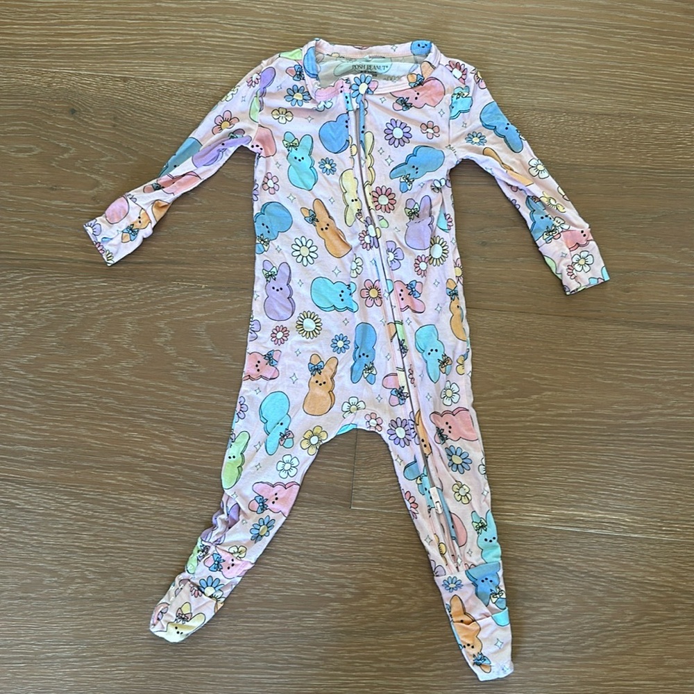 Posh Peanut 6-9mo bamboo footie
